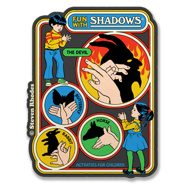 Läs mer om Steven Rhodes - Fun With Shadows Sticker, Accessories