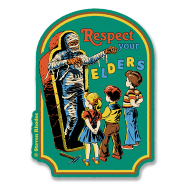 Läs mer om Steven Rhodes - Respect Your Elders Sticker, Accessories