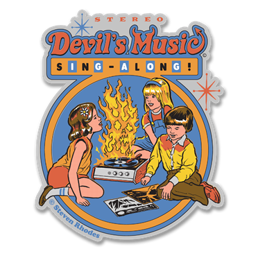 Läs mer om Steven Rhodes - Devils Music Sing-Along Sticker, Accessories