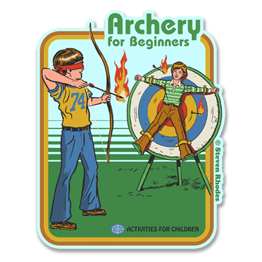 Läs mer om Steven Rhodes - Archery For Beginners Sticker, Accessories
