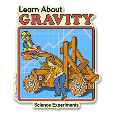 Steven Rhodes - Learn About Gravity Sticker, Accessories