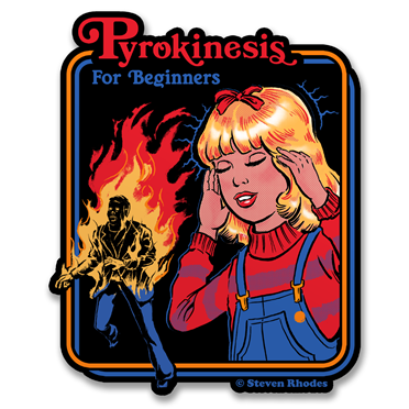 Läs mer om Steven Rhodes - Pyrokinesis For Beginners Sticker, Accessories