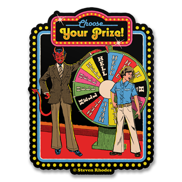 Läs mer om Steven Rhodes - Choose Your Prize Sticker, Accessories