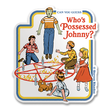 Läs mer om Steven Rhodes - Whos Possessed Johnny Sticker, Accessories