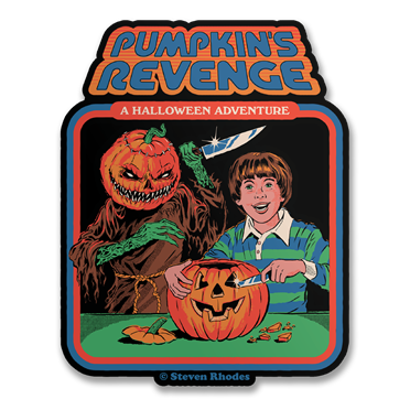 Läs mer om Steven Rhodes - Pumpkins Revenge Sticker, Accessories