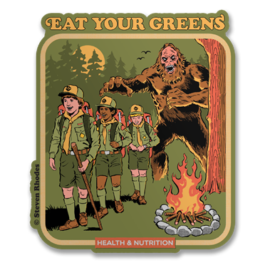 Läs mer om Steven Rhodes - Eat Your Greens Sticker, Accessories