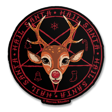Läs mer om Steven Rhodes - Hail Santa Sticker, Accessories