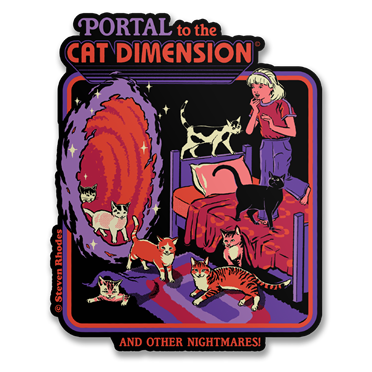 Läs mer om Steven Rhodes - Cat Dimension Sticker, Accessories