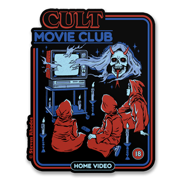 Läs mer om Steven Rhodes - Cult Movie Club Sticker, Accessories