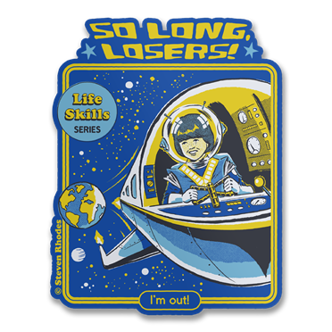 Läs mer om Steven Rhodes - So Long Losers Sticker, Accessories