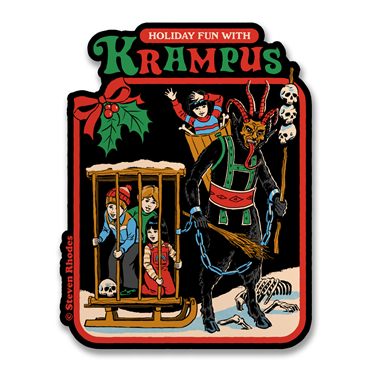 Läs mer om Steven Rhodes - Holiday Fun With Krampus Sticker, Accessories