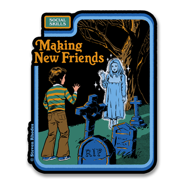 Läs mer om Steven Rhodes - Making New Friends Sticker, Accessories