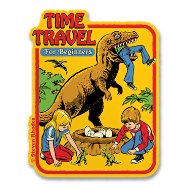 Läs mer om Steven Rhodes - Time Travel For Beginners Sticker, Accessories