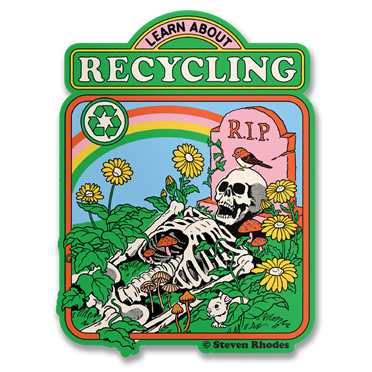 Läs mer om Steven Rhodes - Learn About Recycling Sticker, Accessories