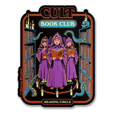 Läs mer om Steven Rhodes - Cult Book Club Sticker, Accessories