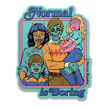 Läs mer om Steven Rhodes - Normal Is Boring Sticker, Accessories