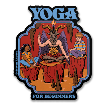 Läs mer om Steven Rhodes - Yoga For Beginners Sticker, Accessories