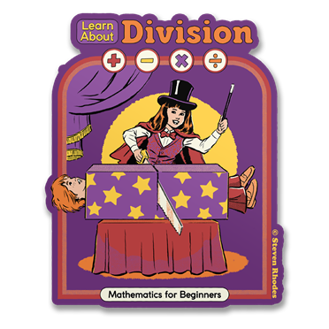 Läs mer om Steven Rhodes - Learn About Division Sticker, Accessories