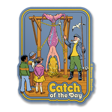 Läs mer om Steven Rhodes - Catch Of The Day Sticker, Accessories