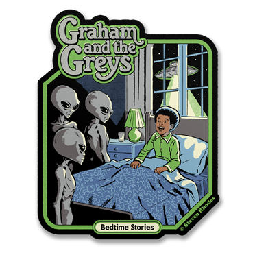 Läs mer om Steven Rhodes - Graham And The Greys Sticker, Accessories