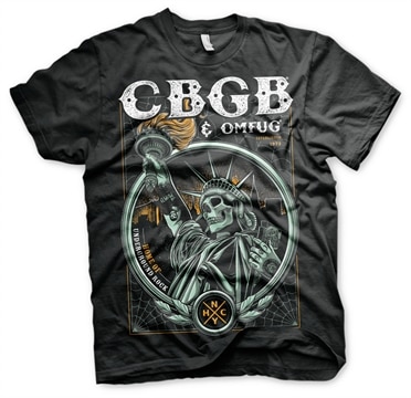 Läs mer om CBGB - Statue of Underground Rock T-Shirt, T-Shirt
