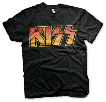 Läs mer om KISS Distressed Logotype Tee, T-Shirt