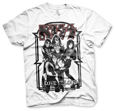 KISS - I Love It Loud T-Shirt, Basic Tee