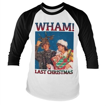 Läs mer om WHAM - Last Christmas Baseball Long Sleeve Tee, Long Sleeve T-Shirt