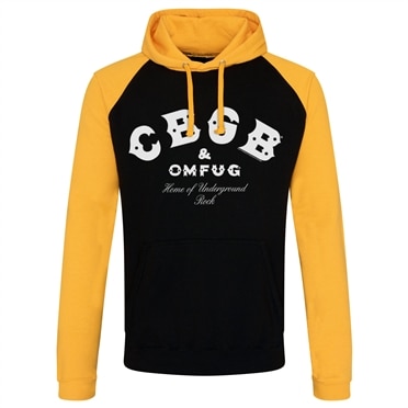 CBGB & OMFUG Logo Baseball Hoodie, Baseball Hooded Pullover