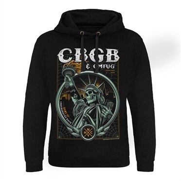 CBGB - Statue of Underground Rock Epic Hoodie, Epic Hooded Pullover