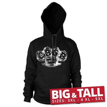 CBGB Knuckle Washed Logo Big & Tall Hoodie, Big & Tall Hoodie