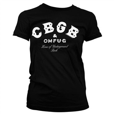 CBGB & OMFUG Logo Girly Tee, T-Shirt
