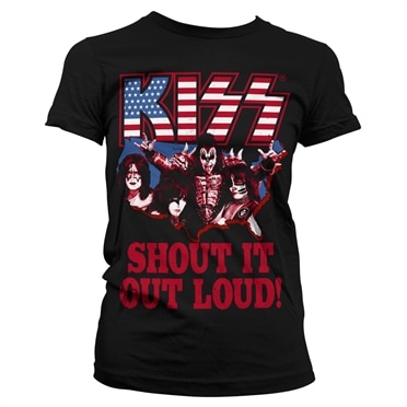 Läs mer om KISS - Shout It Out Loud Girly Tee, T-Shirt