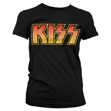 Läs mer om KISS Distressed Logotype Girly Tee, T-Shirt
