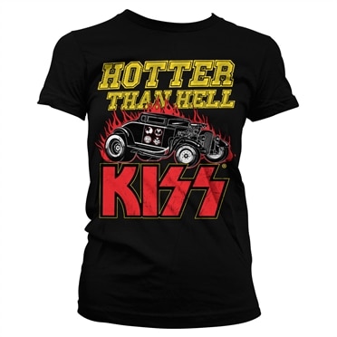 Läs mer om KISS - Hotter Than Hell Girly Tee, T-Shirt
