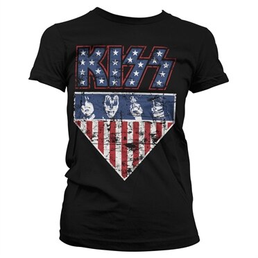 Läs mer om KISS Stars & Stripes Girly Tee, T-Shirt