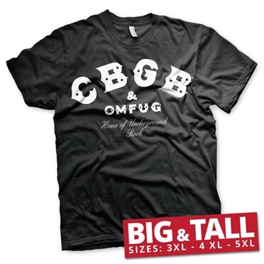 CBGB & OMFUG Logo Big & Tall T-Shirt, Big & Tall T-Shirt