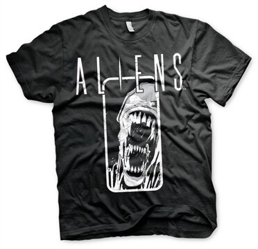 Aliens Distressed T-Shirt, basic Tee