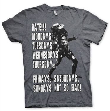 Predator Hates Mondays T-Shirt, Basic Tee