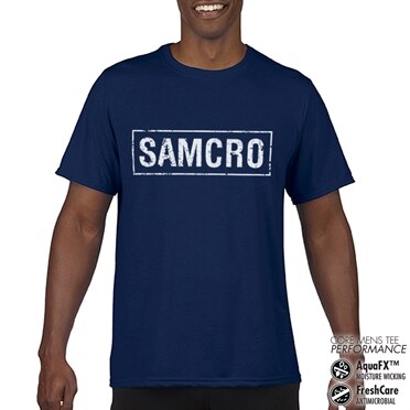 Sons Of Anarchy - SAMCRO Distressed Performance Mens Tee, CORE PERFORMANCE MENS TEE