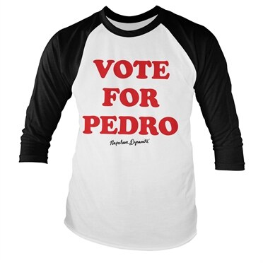 Napoleon Dynamite - VOTE FOR PEDRO Baseball Long Sleeve Tee, Baseball Long Sleeve Tee