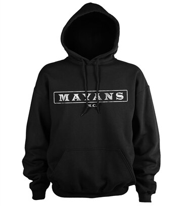 Mayans M.C. Washed Logo Hoodie, Hooded Pullover