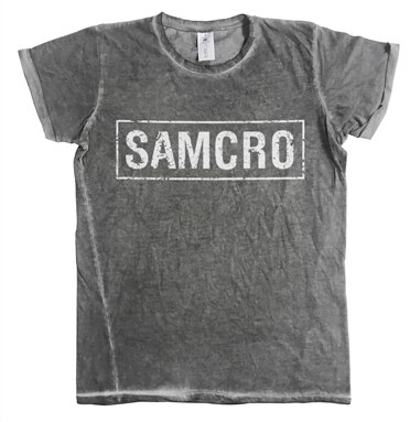 Sons Of Anarchy - SAMCRO Distressed Urban T-Shirt, Washed Urban T-Shirt