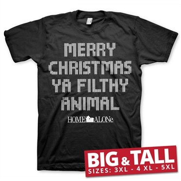 Merry Christmas Ya Filthy Animal Big & Tall T-Shirt, Big & Tall T-Shirt