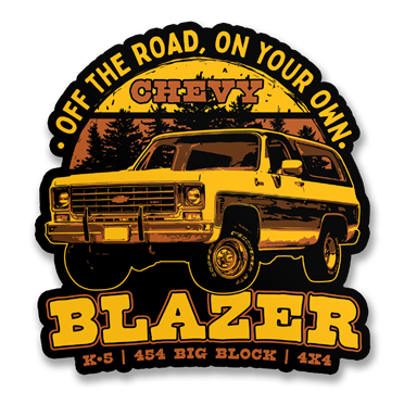 Läs mer om Chevy Blazer Off The Road Sticker, Accessories
