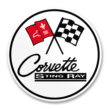 Chevrolet Corvette C2 Sting Ray Logo Sticker, Accessories