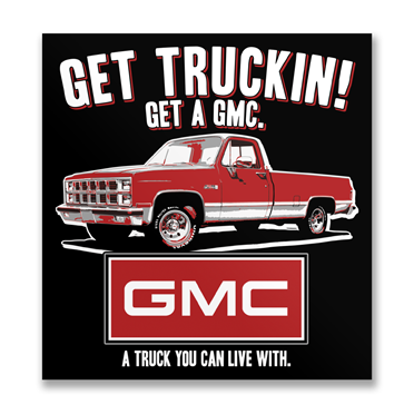 Läs mer om Get Truckin With GMC Sticker, Accessories