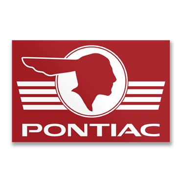 Läs mer om Pontiac Retro Logo Sticker, Accessories