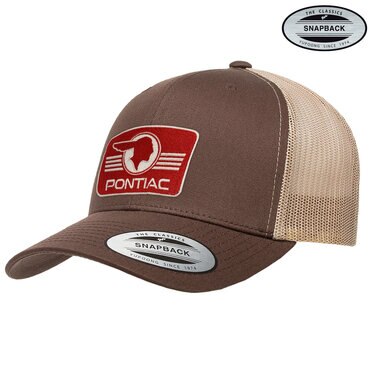Pontiac Retro Logo Patch Premium Trucker Cap, Accessories