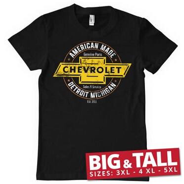 Läs mer om Chevrolet - American Made Big & Tall T-Shirt, T-Shirt